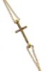 Picture of Rosary crew-neck Necklace with Miraculous Medal of Our Lady of Graces and Cross gr 4,8 Yellow Gold 18k with Diamond Spheres for Woman