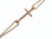 Picture of Rosary crew-neck Necklace with Miraculous Medal of Our Lady of Graces and Cross gr 4,8 Rose Gold 18k with Diamond Spheres for Woman