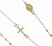 Picture of Rosary crew-neck Necklace with Miraculous Medal of Our Lady of Graces and Cross gr 2,0 Yellow Gold 18k with Smooth Spheres Unisex Woman Man