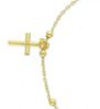 Immagine di Bracciale Rosario con Croce gr 1 Oro giallo 18kt con Sfere lisce Unisex Donna Uomo