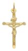 Immagine di Croce con corpo di Cristo e INRI scalpello Ciondolo Pendente gr 1 Oro giallo 9kt Unisex Donna Uomo