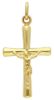 Picture of Rounded Cross with Body of Christ Pendant gr 0,75 Yellow Gold 9k Unisex Woman Man