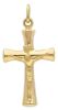 Picture of Rounded Cross with Body of Christ and INRI Pendant gr 0,85 Yellow Gold 9k Unisex Woman Man