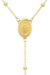 Picture of Rosary crew-neck Necklace with Miraculous Medal of Our Lady of Graces and Cross gr 1,9 Yellow Gold 9k for Woman