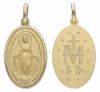 Imagen de Virgen María Nuestra Señora Milagrosa Medalla Sagrada Colgante oval Acuñación gr 6,7 Oro amarillo 18kt Unisex Mujer Hombre