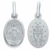 Picture of Our Lady of Graces Regina sine labe originali concepta o.p.n. Coining Sacred Oval Medal Pendant gr 1,4 White Gold 18k Unisex Woman Man