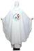 Picture of Polyester Chasuble with Jubilee 2025 logo embroidered on front and back - Ivory, Violet, Red, Green, Pink, Light Blue, Morello