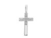 Imagen de Cruz recta con Cuerpo de Cristo Colgante gr 8,9 Oro blanco macizo 18kt Unisex Mujer Hombre