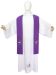 Picture of Priestly stole with Jubilee 2025 logo printed on front and back - Ivory, Violet, Red, Green, Pink, Light Blue, Morello