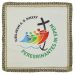 Picture of Stiff Liturgical Pall with printed Jubilee 2025 logo - Ivory, Violet, Red, Green, Pink, Light Blue, Morello