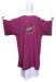 Picture of Polyester Dalmatic with Jubilee 2025 logo embroidered on front and back - Ivory, Violet, Red, Green, Pink, Light Blue, Morello