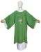 Picture of Polyester Dalmatic with Jubilee 2025 logo printed on front and back - Ivory, Violet, Red, Green, Pink, Light Blue, Morello