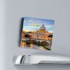 Immagine di Rome St Peter's by night 2025 magnetic calendar cm 8x8 (3,1x3,1 in)