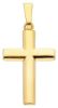 Picture of Simple Cross Pendant gr 3,7 Yellow solid Gold 18k Hollow Tube for Man