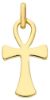 Immagine di Chiave della Vita Ankh Croce Copta Ansata Ciondolo Pendente gr 1,6 Oro giallo massiccio 18kt Unisex Donna Uomo