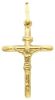 Picture of Cross with Body of Christ and INRI Pendant gr 0,8 Yellow Gold 18k Hollow Tube Unisex Woman Man