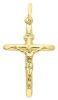 Picture of Cross with Body of Christ and INRI Pendant gr 1,05 Yellow Gold 18k Hollow Tube Unisex Woman Man