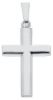 Picture of Simple Straight Cross Pendant gr 3,6 White solid Gold 18k for Man