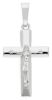 Picture of Straight Cross with Body of Christ Pendant gr 4,3 White solid Gold 18k for Man