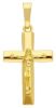 Picture of Straight Cross with Body of Christ Pendant gr 4,6 Yellow solid Gold 18k for Man