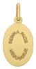 Immagine di Madonna di Medjugorje Medaglia Sacra Pendente ovale Conio gr 2,1 Oro giallo 18kt con bordo liscio Unisex Donna Uomo