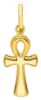 Picture of Cross of Life Ankh Crux Ansata Pendant gr 0,55 Yellow Gold 18k relief printed plate Unisex Woman Man