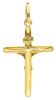 Picture of Cross with Body of Christ and INRI Pendant gr 0,8 Yellow Gold 18k Hollow Tube Unisex Woman Man