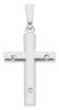 Picture of Straight Cross with Body of Christ Pendant gr 4,3 White solid Gold 18k for Man