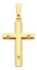 Picture of Straight Cross with Body of Christ Pendant gr 4,6 Yellow solid Gold 18k for Man