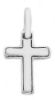 Picture of Convex Straight Cross Pendant gr 1,45 White solid Gold 18k Unisex Woman Man