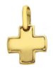 Picture of Smooth square Cross Pendant gr 1,9 Yellow solid Gold 18k for Woman