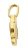 Picture of Smooth square Cross Pendant gr 2,6 Yellow solid Gold 18k for Woman