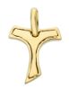 Picture of Saint Francis Tau Cross Pendant gr 1,3 Yellow solid Gold 18k Unisex Woman Man