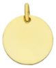 Picture of Holy Face of Jesus Christ Sacred Medal Round Pendant gr 4,6 Yellow Gold 18k Unisex Woman Man