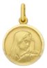 Picture of Madonna Our Lady of Sorrows Coining Sacred Medal Round Pendant gr 4,90 Yellow Gold 18k for Woman Man