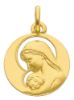 Immagine di Madonna con Bambino Medaglia Sacra Pendente gr 1,7 Oro giallo 18kt da Donna