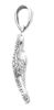 Picture of Cross Pendant gr 1,1 White Gold 18k with Zircons Unisex Woman Man