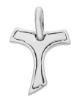 Picture of Saint Francis Tau Cross Pendant gr 1,2 White solid Gold 18k Unisex Woman Man