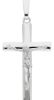 Picture of Straight Cross with Body of Christ Pendant gr 5,8 White solid Gold 18k for Man