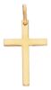 Picture of Simple Straight Cross Pendant gr 2,5 Yellow solid Gold 18k Unisex Woman Man