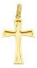 Picture of Modern style relief Cross Pendant gr 1,15 Yellow Gold 18k Hollow Tube Unisex Woman Man