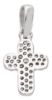 Picture of Round Cross with central bezel and Light Spots Pendant gr 1 White Gold 18k with Zircons for Woman