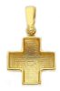 Picture of Smooth square Cross Pendant gr 2,2 Yellow solid Gold 18k for Woman