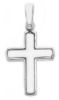 Picture of Modern Design Cross with screws Pendant gr 2,7 White solid Gold 18k for Man