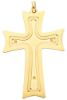 Picture of Triple flared Cross with Body of Christ Pendant gr 14,6 Yellow solid Gold 18k Unisex Woman Man