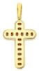 Picture of Smooth Rounded Cross Pendant gr 13,4 Yellow solid Gold 18k Unisex Woman Man