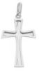 Picture of Modern style relief Cross Pendant gr 1,15 White Gold 18k Hollow Tube Unisex Woman Man