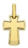 Picture of Smooth convex Cross Pendant gr 1,9 Yellow solid Gold 18k Unisex Woman Man