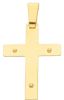 Picture of Straight Cross with Body of Christ Pendant gr 3,6 Yellow solid Gold 18k Unisex Woman Man