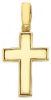 Picture of Smooth Straight Cross Pendant gr 3,8 Yellow solid Gold 18k Unisex Woman Man